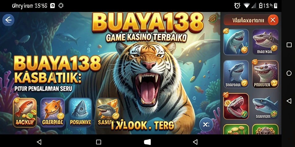 Tampilan gameplay seru di BUAYA138 yang menampilkan aksi kasino.