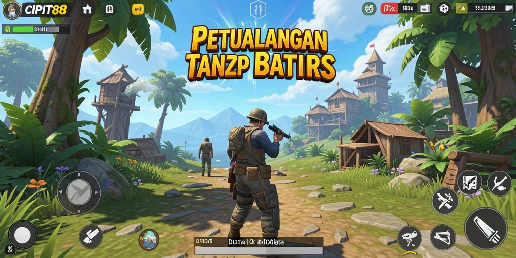 Screenshot gameplay CIPIT88 menampilkan eksplorasi dunia terbuka yang kaya.