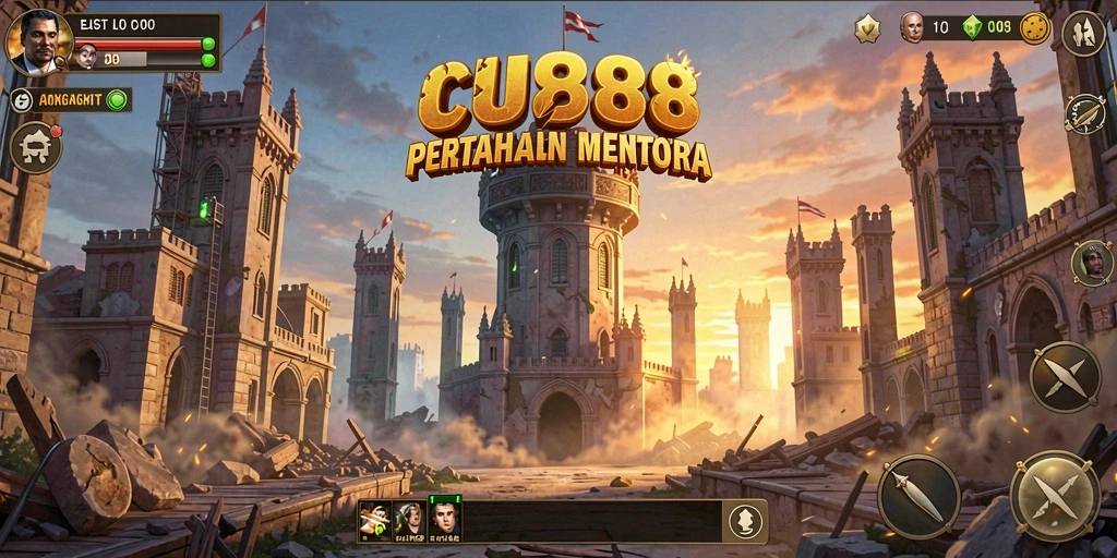 Tampilan gameplay seru dari CU888 dalam kategori Tower Defense.