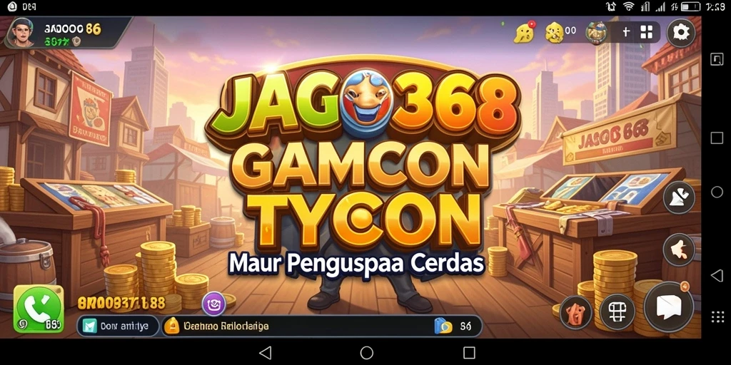 Screenshot utama JAGO368 menampilkan keseruan gameplay Tycoon.