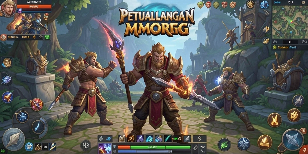Gameplay KAKRP yang seru dan mendebarkan dalam dunia MMORPG.