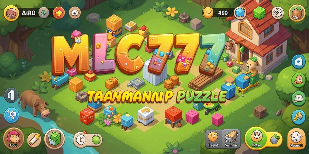Tangkapan layar gameplay MC777 menunjukkan serunya menyelesaikan puzzle.