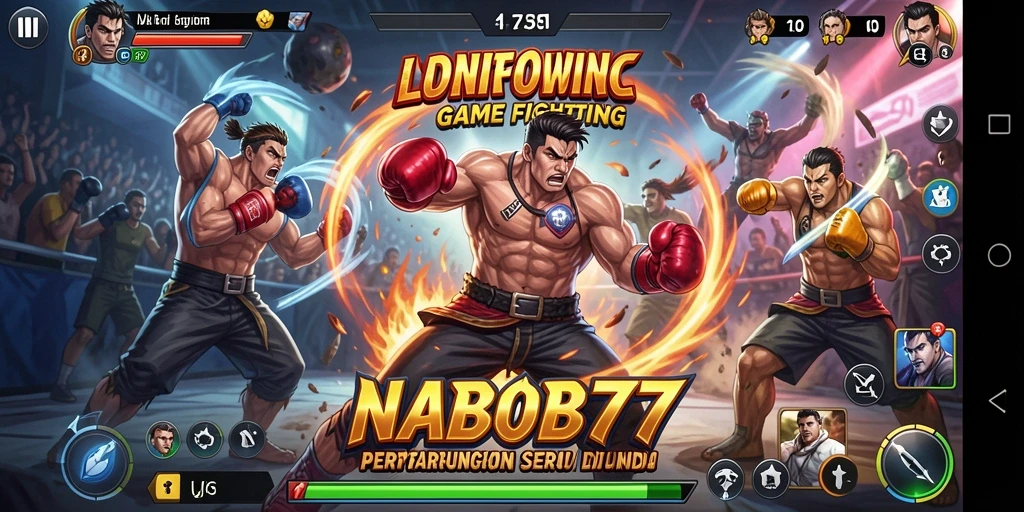 Tangkapan layar gameplay NABOB77 menampilkan aksi pertarungan yang mendebarkan.