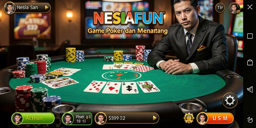 Tampilan gameplay seru dan interaktif dalam NESIAFUN.