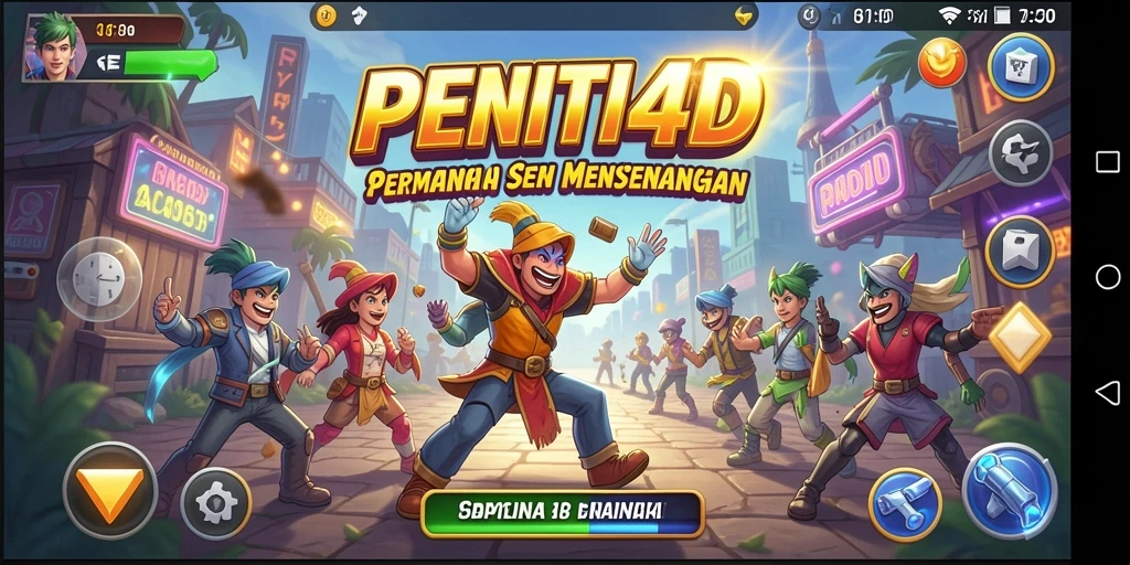Tampilan gameplay seru dan menantang di PENITI4D.