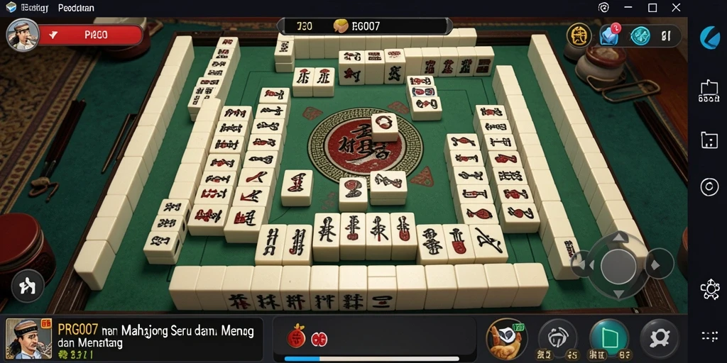Tampilan gameplay PRG007 yang menampilkan keseruan bermain Mahjong.