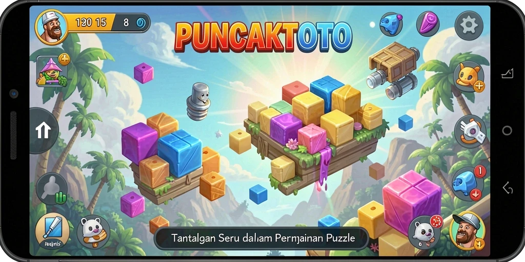 Tampilan gameplay PUNCAKTOTO yang menarik dan menantang.