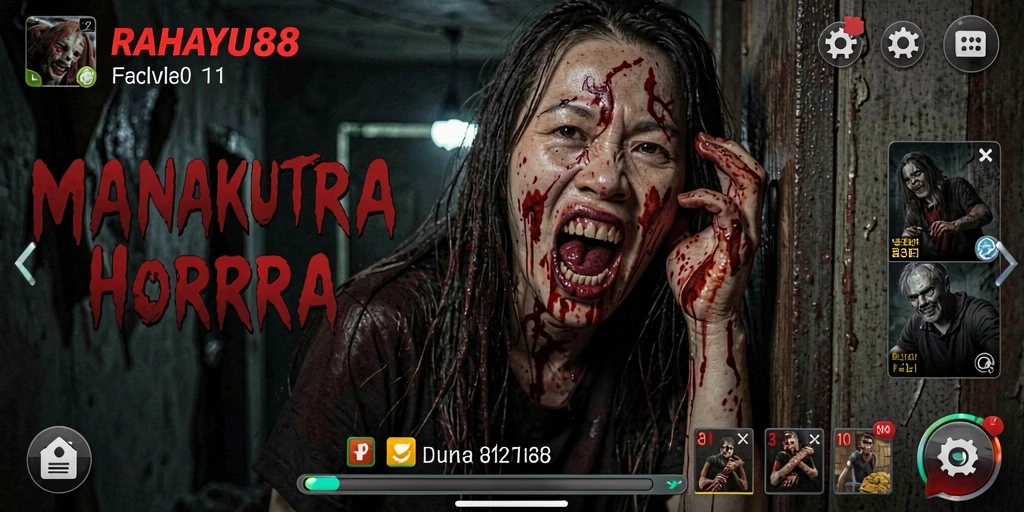 Screenshot gameplay horror yang menegangkan dari RAHAYU88.