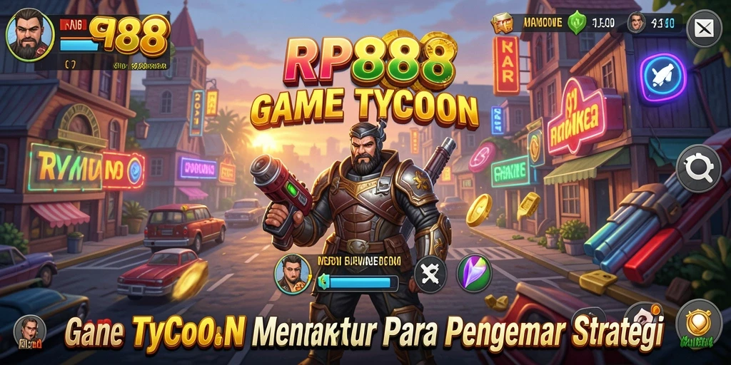 Tampilan gameplay RP888 menampilkan aktivitas bisnis yang menarik.