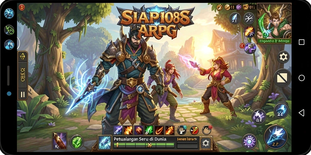 Tampilan gameplay menakjubkan dari SIAP108 dengan pertempuran seru.
