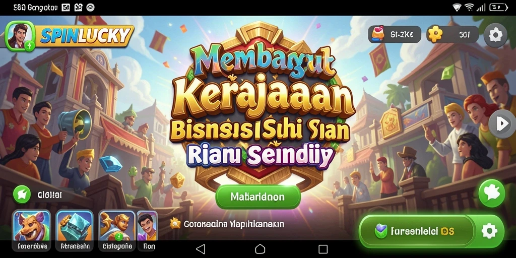 Screenshot utama SPINLUCKY menampilkan aksi seru dari gameplay Tycoon.