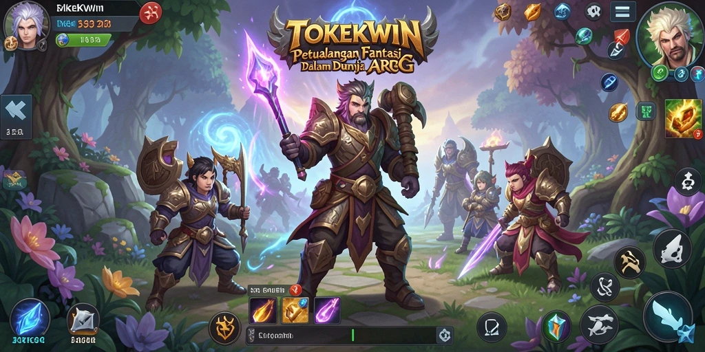 Tampilan gameplay menegangkan di dunia fantasi TOKEKWIN.
