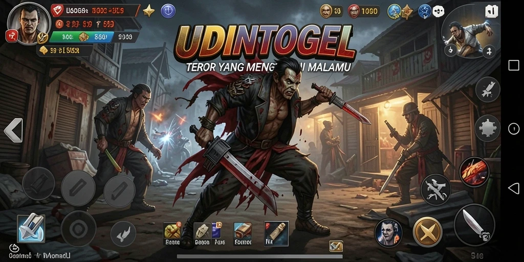 Screenshot dari gameplay UDINTOGEL yang menyeramkan